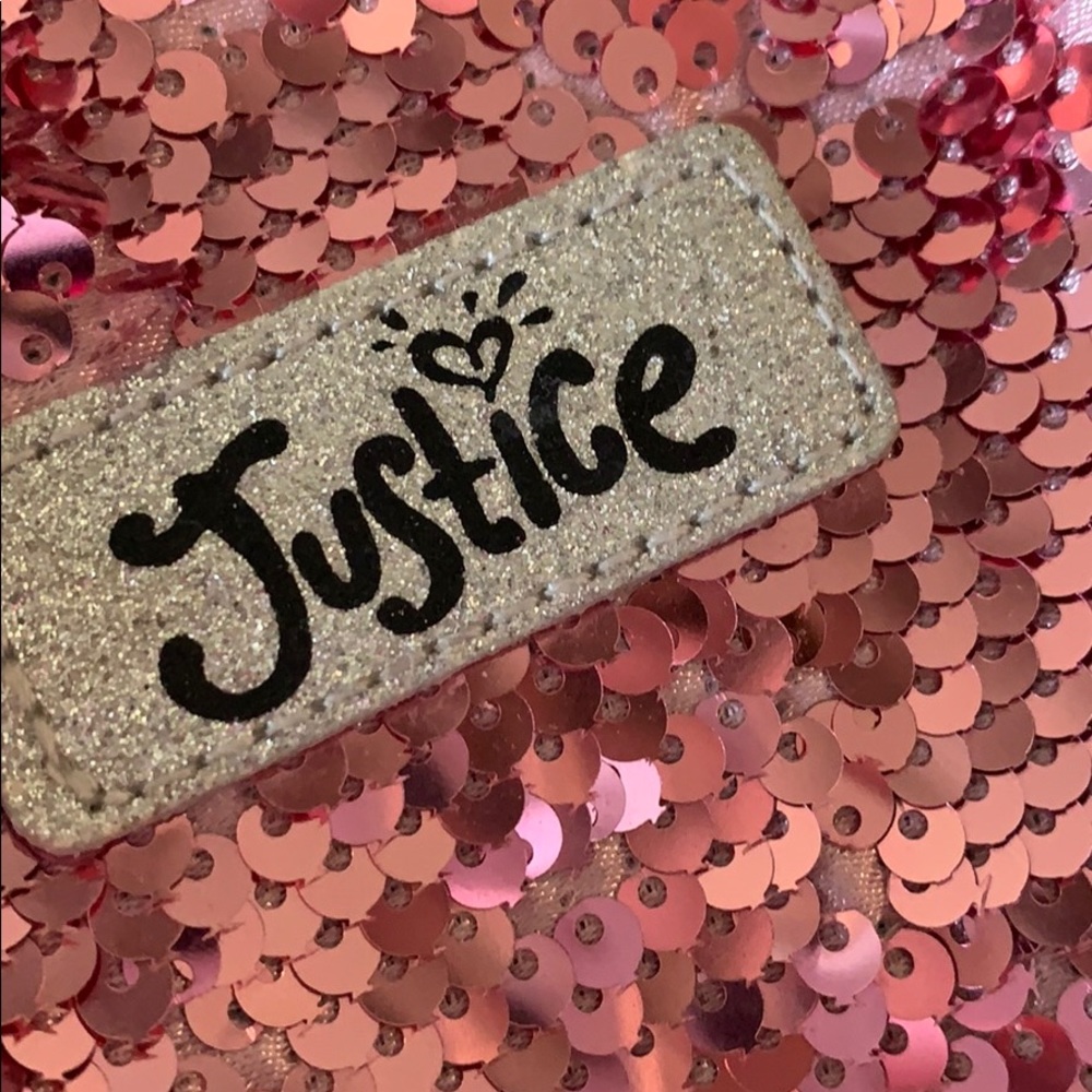 Justice Pink Sequin Mini Backpack - image 4